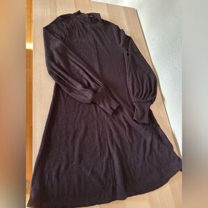 Express Deep Purple Turtleneck Sweater Dress